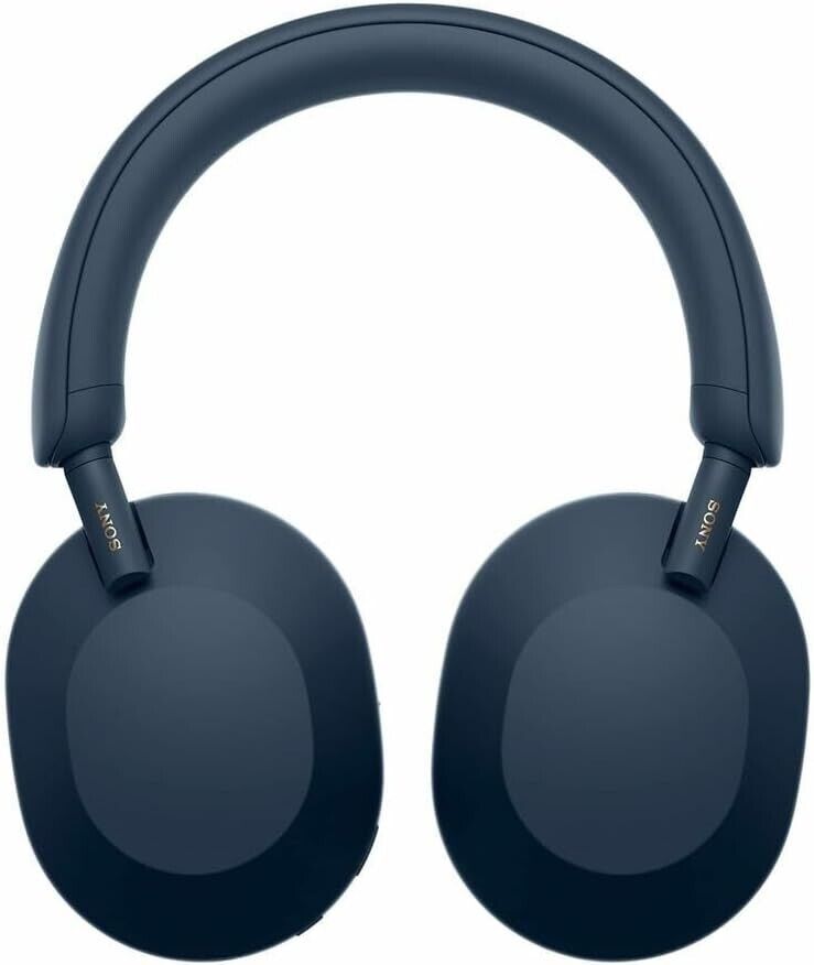 Sony WH-1000XM5 Premium Noise Cancelling Wireless Over-Ear Headphones - Blue