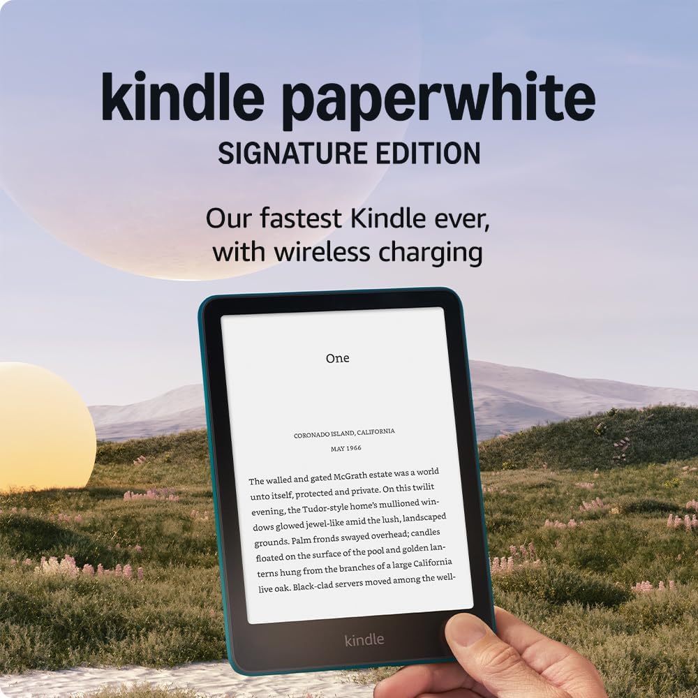 Amazon Kindle Paperwhite Signature Edition 32Gb WiFi eReader Black Jade