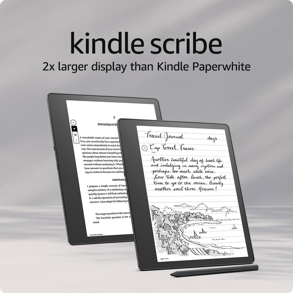 Amazon Kindle Scribe (16 GB) e-Reader Digital Notebook with Basic Pen