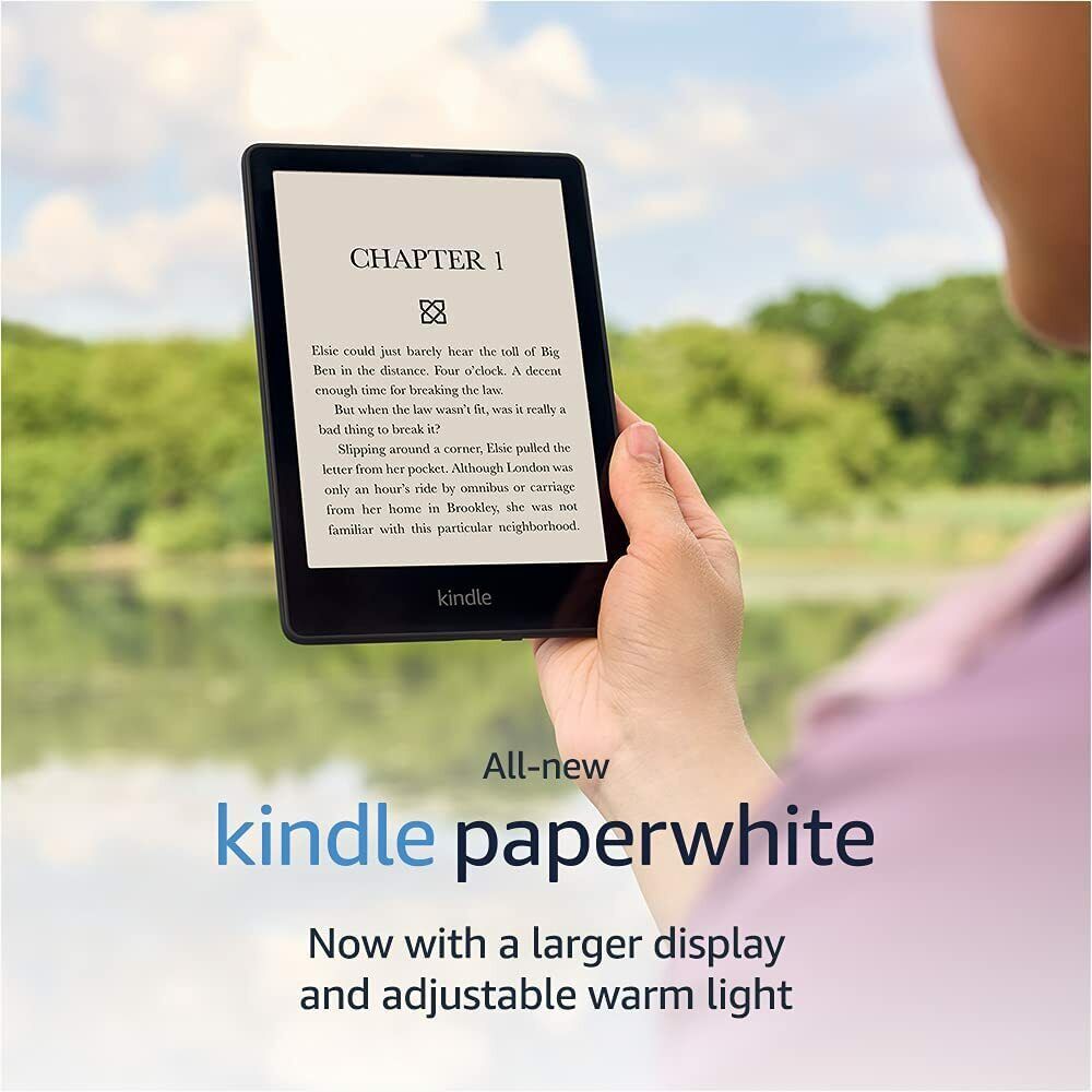 NEW Amazon Kindle Paperwhite WiFi Black eReader 11th Gen 6.8" - 8GB MEMORY