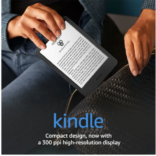 Kindle All-New 2022 E-Reader 16GB Wifi Black eReader 6" Light Compact - 16GB